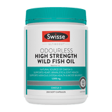 Swisse Odourless High Strength Wild Fish Oil 1500mg 200 Capsules