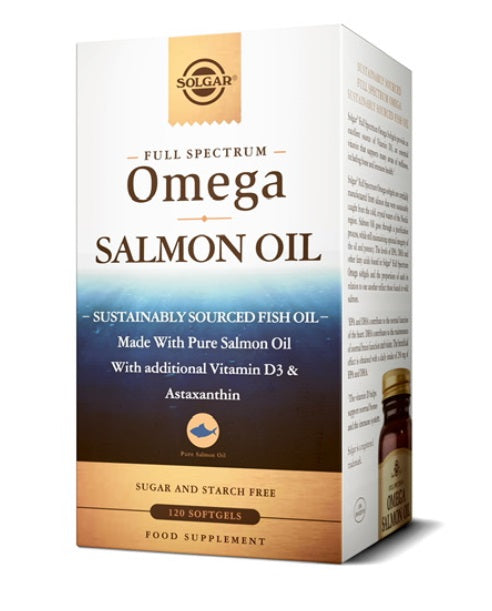 Solgar Full Spectrum Omega Salmon Oil 120 softgels