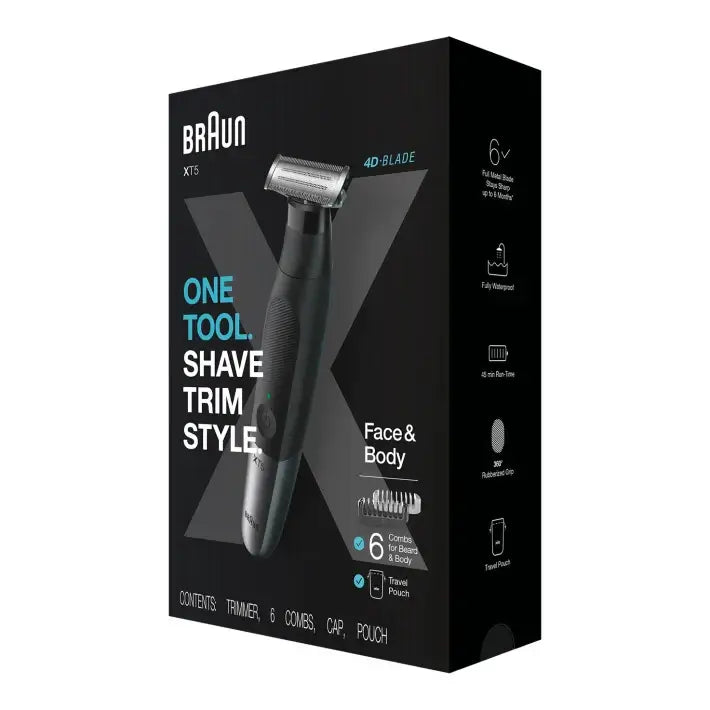 Braun XT5200 Hybrid Trimmer Face & Body with 4D-Flex Blade Braun 310BT,Braun 310BT Shaver,Braun M30 Shaver,Braun S3 310s Wet & Dry shaver,Braun Shaver,Braun’s MobileShave,Electric Razors,Eletric Razor,Foil Shaver,Mobile Foil Shaver,Mobile Shaver,Razors,Re