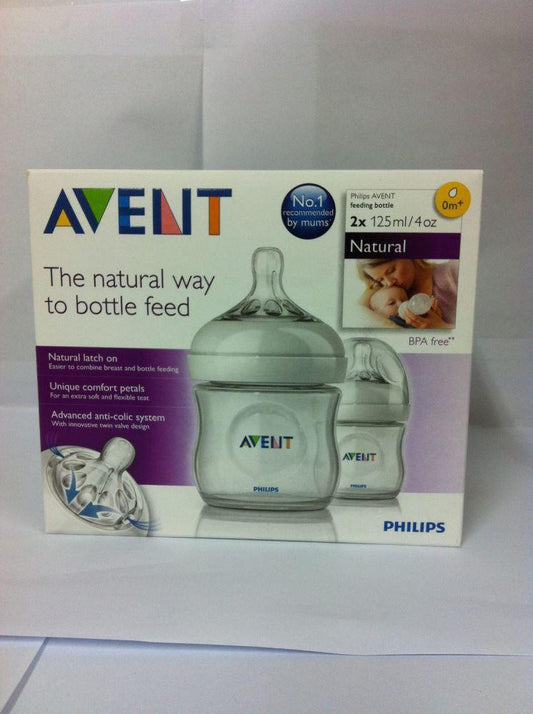 Philips Avent NATURAL Bottles 2 Pack 125 ml