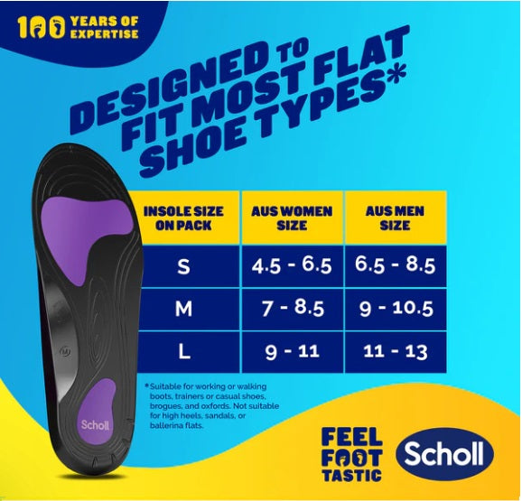 Scholl In-Balance Pain Relief Plantar Fasciitis Orthotics - Small