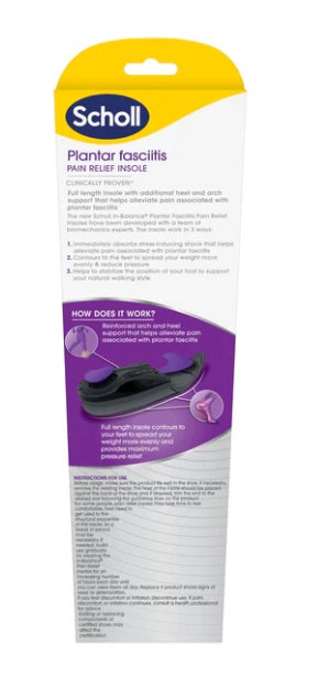 Scholl In-Balance Pain Relief Plantar Fasciitis Orthotics - Small