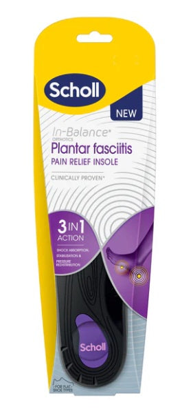 Scholl In-Balance Pain Relief Plantar Fasciitis Orthotics - Large