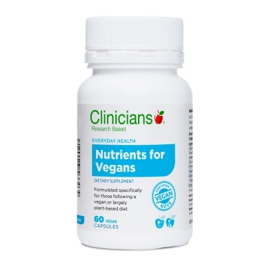 Clinicians Nutrients for Vegans 60 VegeCaps