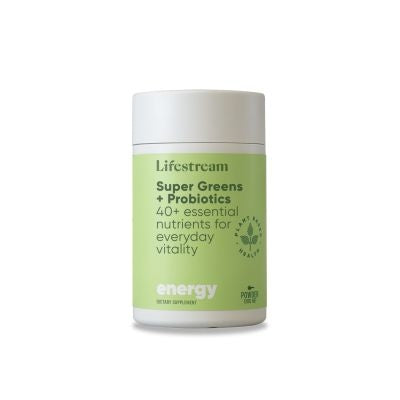 Lifestream Super Greens + Probiotics 120g