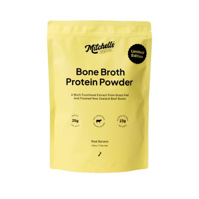 Mitchells Bone Broth Protein Banana 500g powder product image