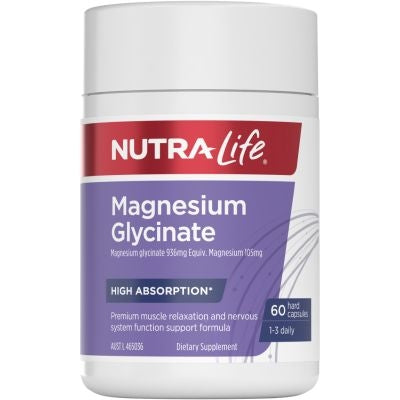 NutraLife Magnesium Glycinate 60 Caps