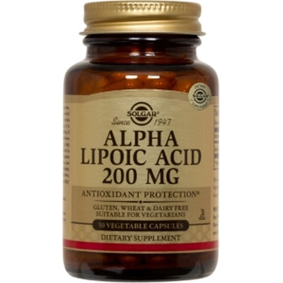 Solgar Alpha Lipoic Acid 200mg 50 VegeCapsules