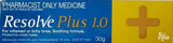 Resolve Plus 1.0 Anti-fungal &amp; Anti-inflammatory Cream 30g - Pharmacist Only Medicine