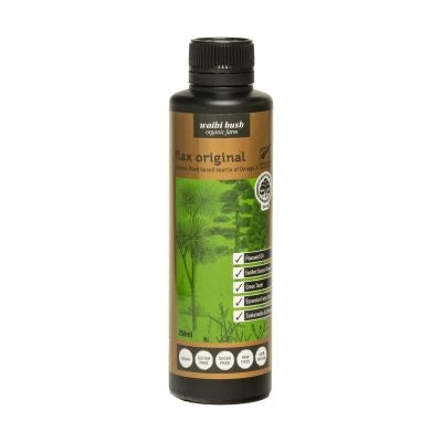 Waihi Bush Flax Seed Oil Original Organic 250ml