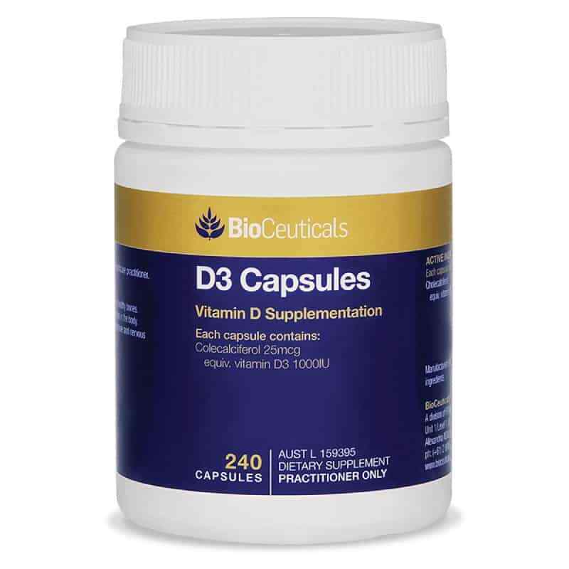 Bioceuticals D3 Capsules Aids in Healthy Bone Development