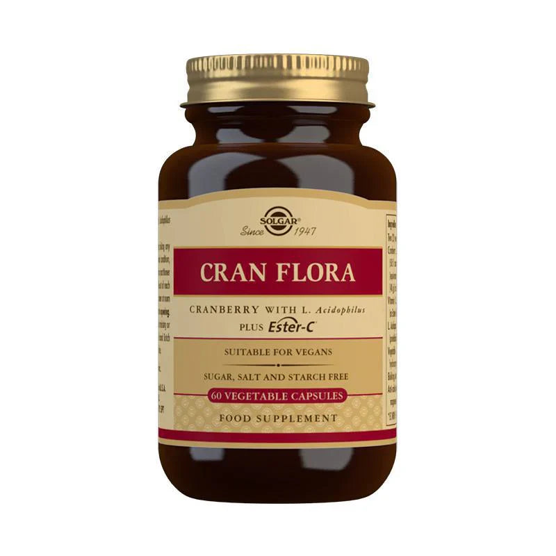 Solgar Cran Flora Cranberry 60 Vegetable Capsules