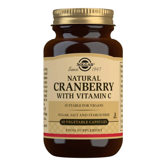 Solgar Natural Cranberry With Vitamin C Vegetable 60 Capsules