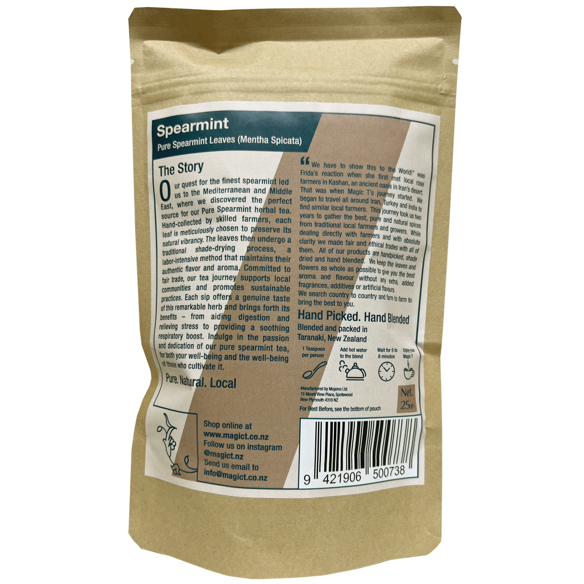 MagicT Pure Herbs – Pure Spearmint 25g anti-stress herbal tea,antioxidant,antioxidant blend,Ayurda herbal tea,Cardamom,Chamomile,Cinnamon,Daily Energizer,Daily Energizer Tea,dried ginger root,Energizer Tea,finest spearmint,Ginger,Ginger and Cinnamon,gorge