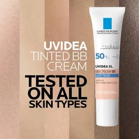 La Roche-Posay's Uvidea BB Cream Shade 01 Light 30ml Acne-Prone,all skin tones,Anthelios Ultra Cream Xl Spf 50+ 50ml,Anthelios Ultra-light Invisible Fluid Tinted Spf50+ 50ml,Anthelios Uv Clear Sunscreen Spf 50,Dry Touch Spf 50+,Dry Touch Tinted Spf 50+,Fl