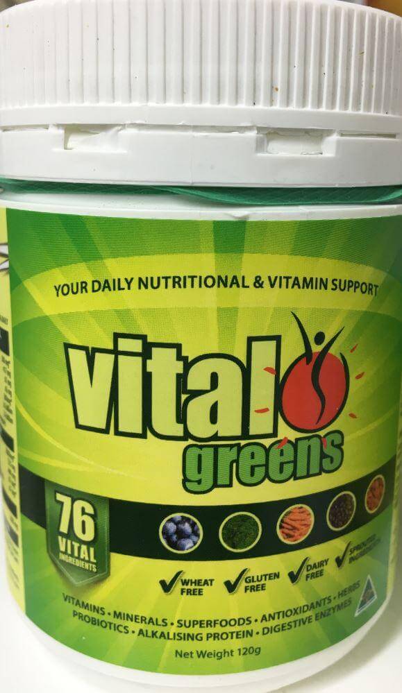 Vital Greens 120g Vitamins Probiotics issues