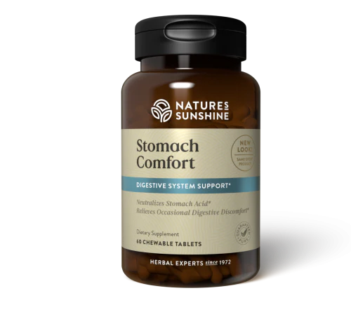 Natures Sunshine Stomach Comfort 60 chewable tablets