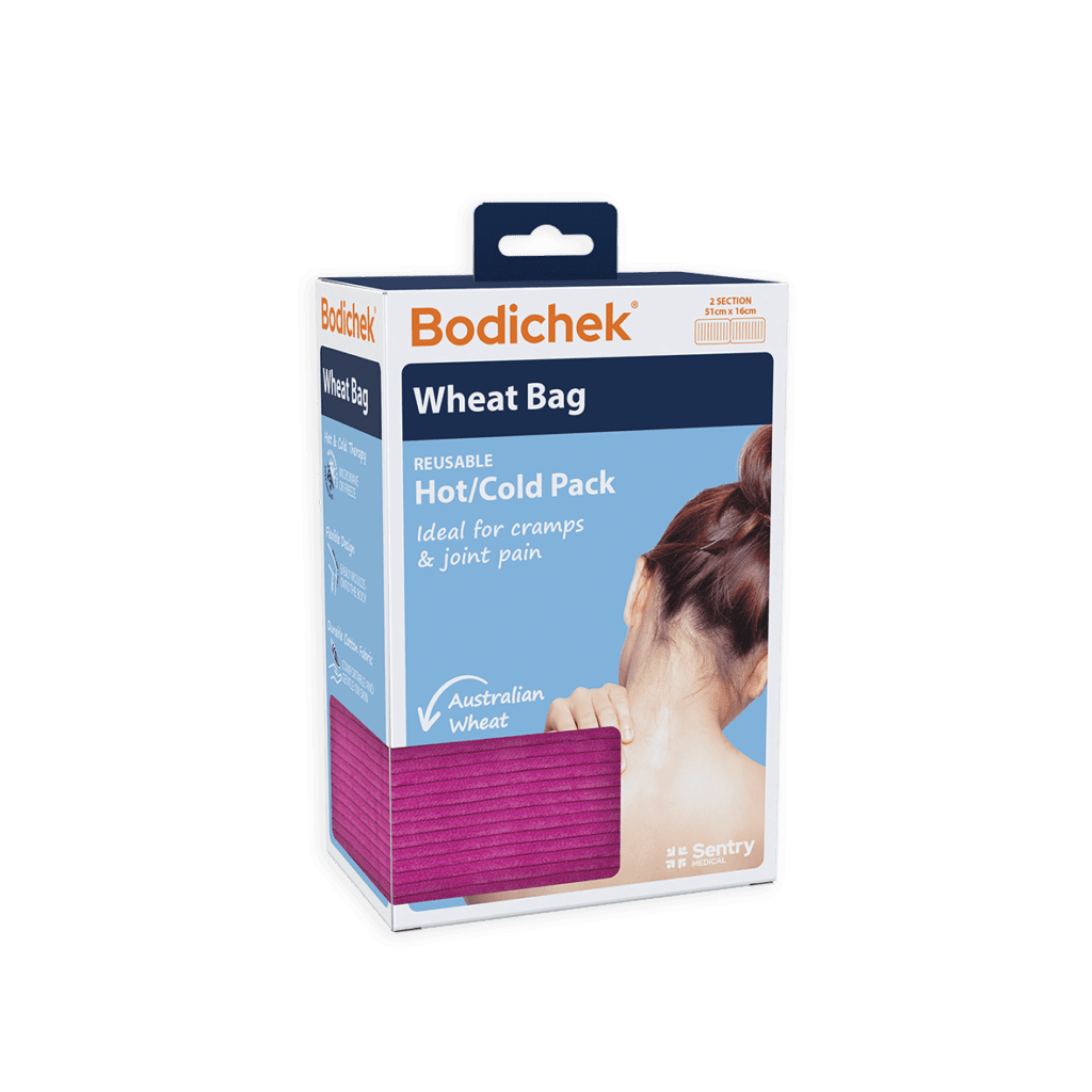 Bodichek Hot/Cold Wheat Pack 2 Section Rectangle 51x16cm Assorted Colour