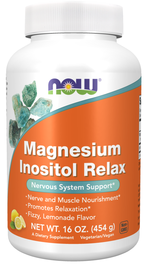 Now Magnesium Inositol Relax Powder 454 gm issues,Now,Now Products,Now suppl,Now supplements,Now Vitamins