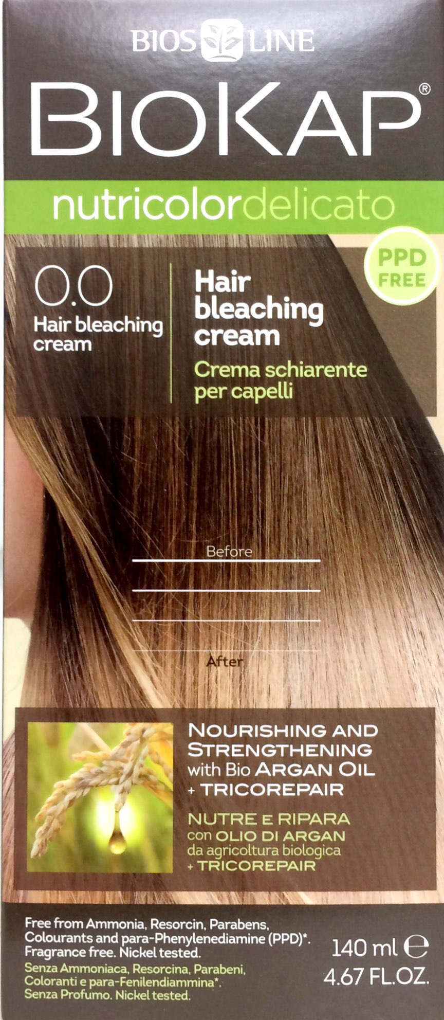 Biokap Nutricolor Delicato Hair Bleaching Cream 140ml - Pakuranga Pharmacy