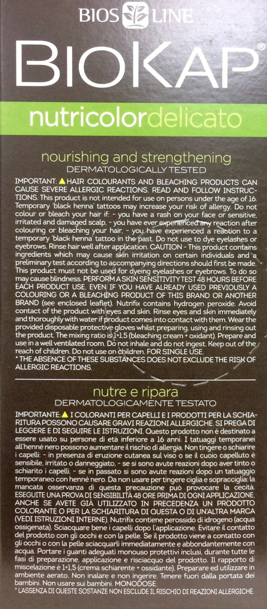 Biokap Nutricolor Delicato Hair Bleaching Cream 140ml - Pakuranga Pharmacy