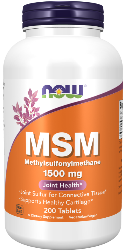 Now MSM 1500 mg 200 Tablets