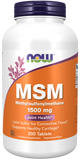 Now MSM 1500 mg 200 Tablets