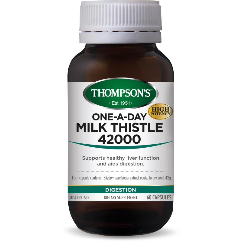 Thompsons One-A-Day Milk Thistle 42000mg 60 Capsules