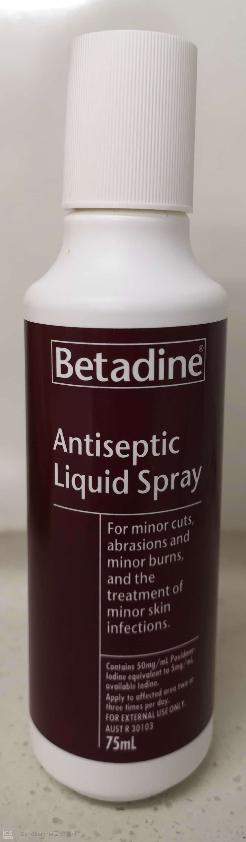 Betadine Antiseptic Liquid Spray