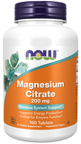 now Magnesium Citrate 200 mg 100 Tablets