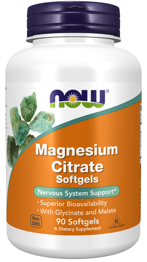 now Magnesium Citrate 90 Softgels