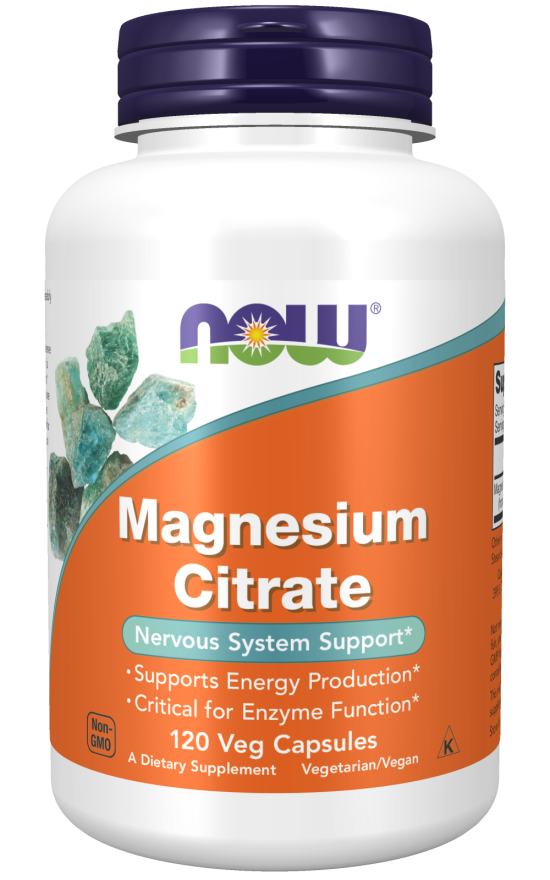 Now Magnesium Citrate 120 Veg Capsules 120