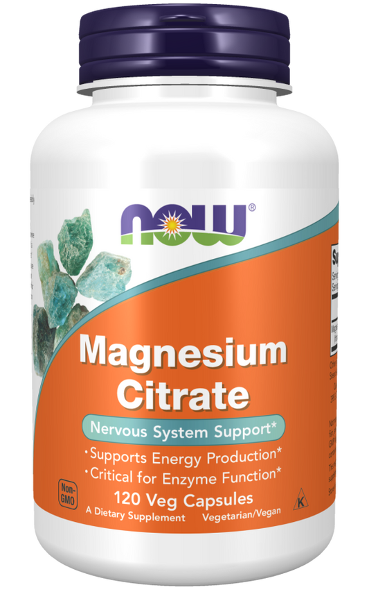 Now Magnesium Citrate 120 Veg Capsules 120