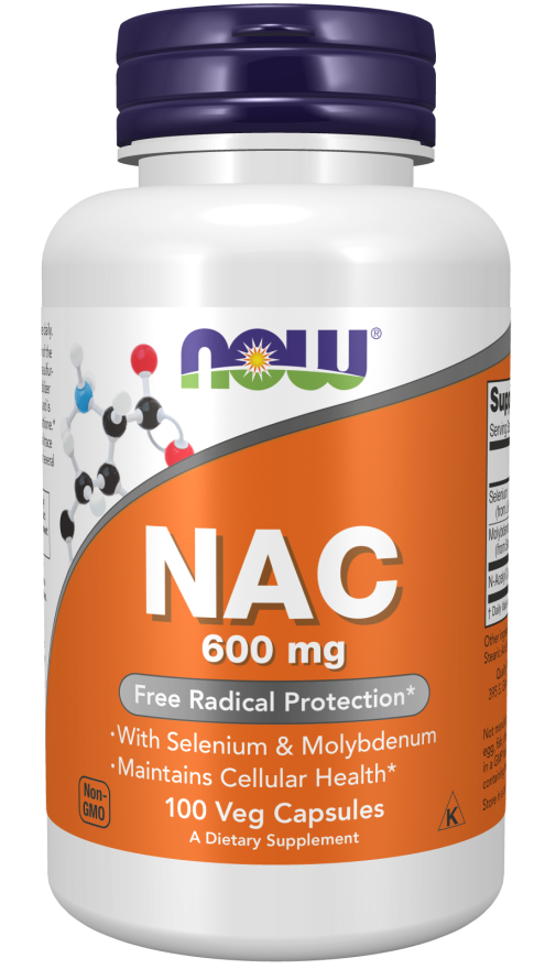 Now NAC 600 mg 100 Veg Capsules