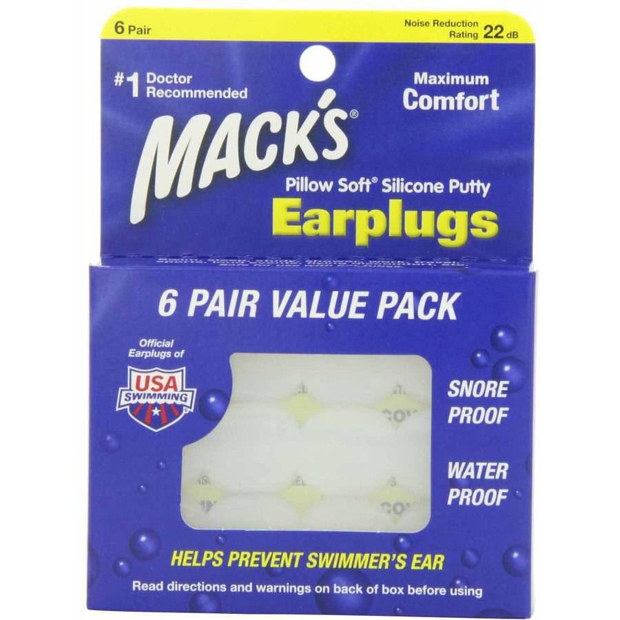 Macks Ear Plugs Value Pack 6 Pair - Pakuranga Pharmacy