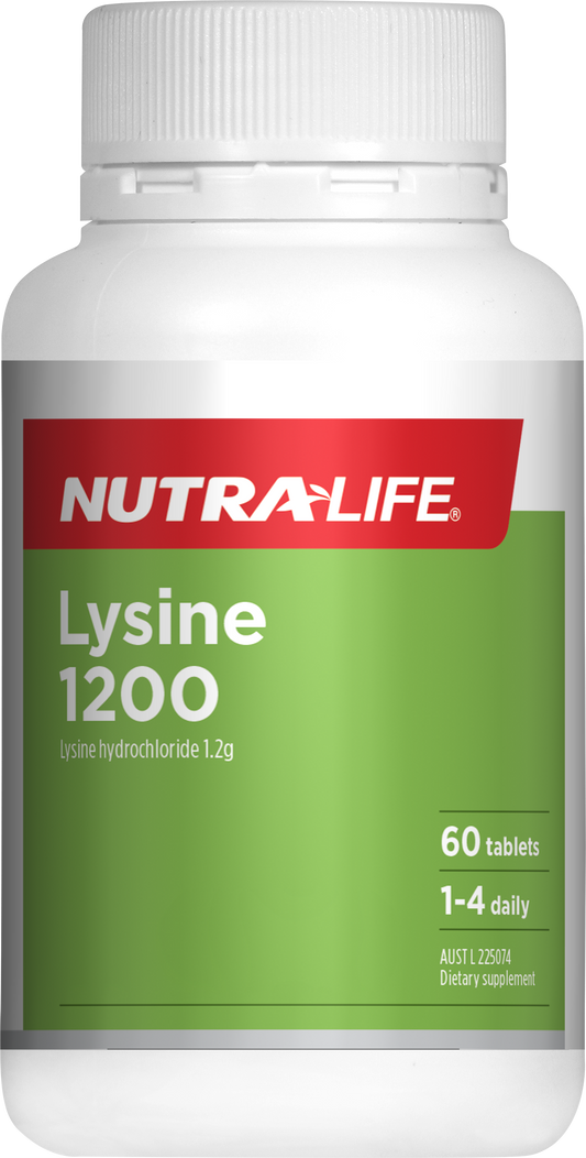 Nutralife Lysine 1200mg 60 tablets