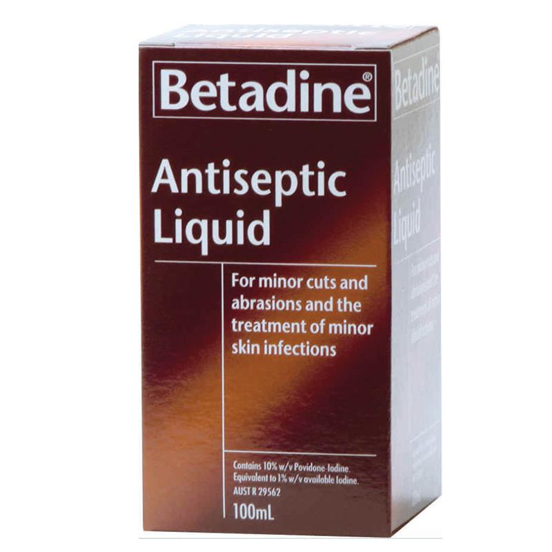 BETADINE Antiseptic Liquid 100mL - Pakuranga Pharmacy