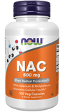 Now NAC 600 mg 100 Veg Capsules