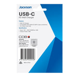 JACKSON 18W Dual Port USB Wall Charger With 1x USB-A &amp; 1x USB-C