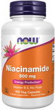 Now Niacinamide (B-3) 500 mg 100 Veg Capsules