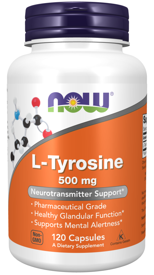 now L-Tyrosine 500 mg 120 Capsules