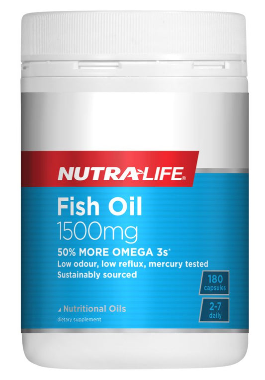 Nutralife Omega 3 Fish Oil 1500mg 180 capsules