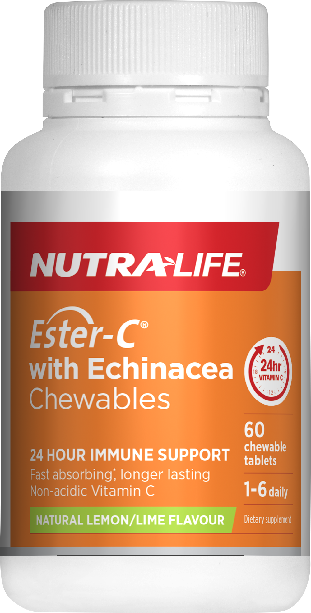 Nutralife Ester C+ Echinacea 60 Chewable tablets