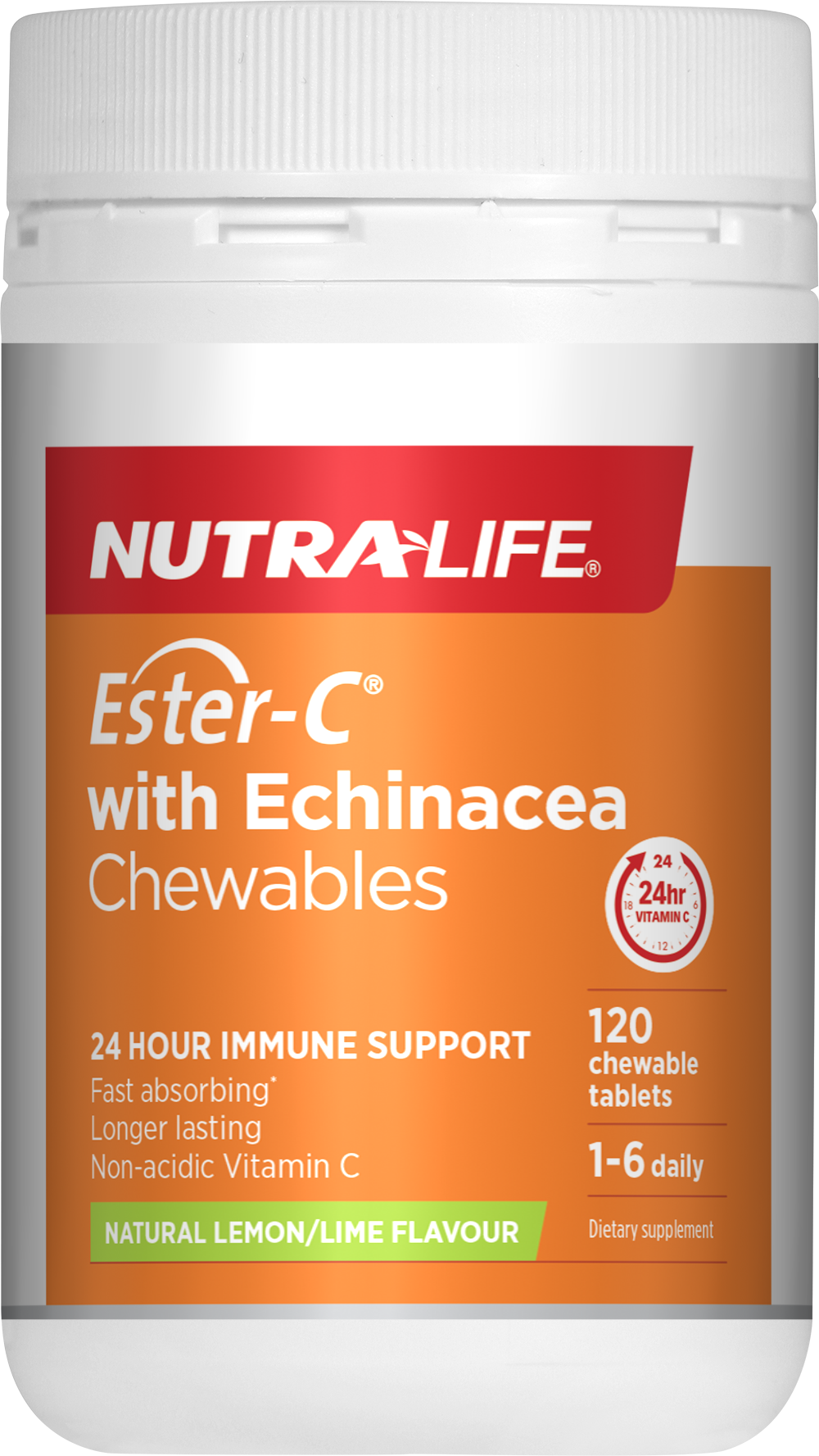 Nutralife Ester-C with Echinacea Chewable 120 Tablets