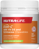 NUTRALIFE Ester C 1000mg+ VitD + Echinacea 120'S Lemon Lime