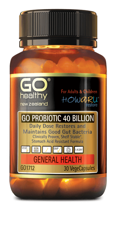 Go Healthy GO PROBIOTIC 40 BILLION 30 CAPSULES - Pakuranga Pharmacy