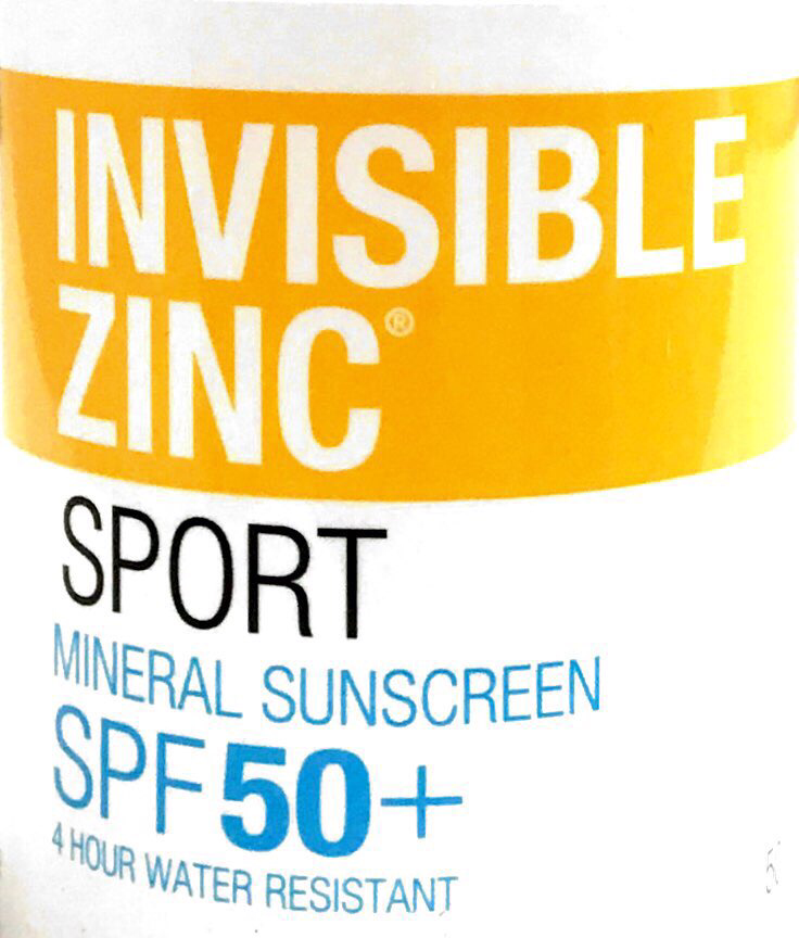 Invisible Zinc Sport SPF 50 - 4 hr resistant 50ml - Pakuranga Pharmacy