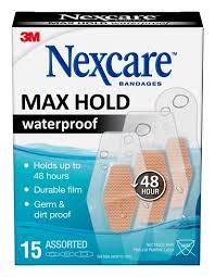 Nexcare Max Hold Waterproof Assorted Bandages 15