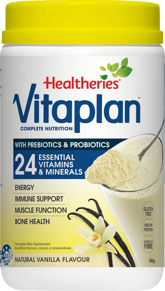 Healtheries Vitaplan with Pre & Probiotics Vanilla Flavour 500gm