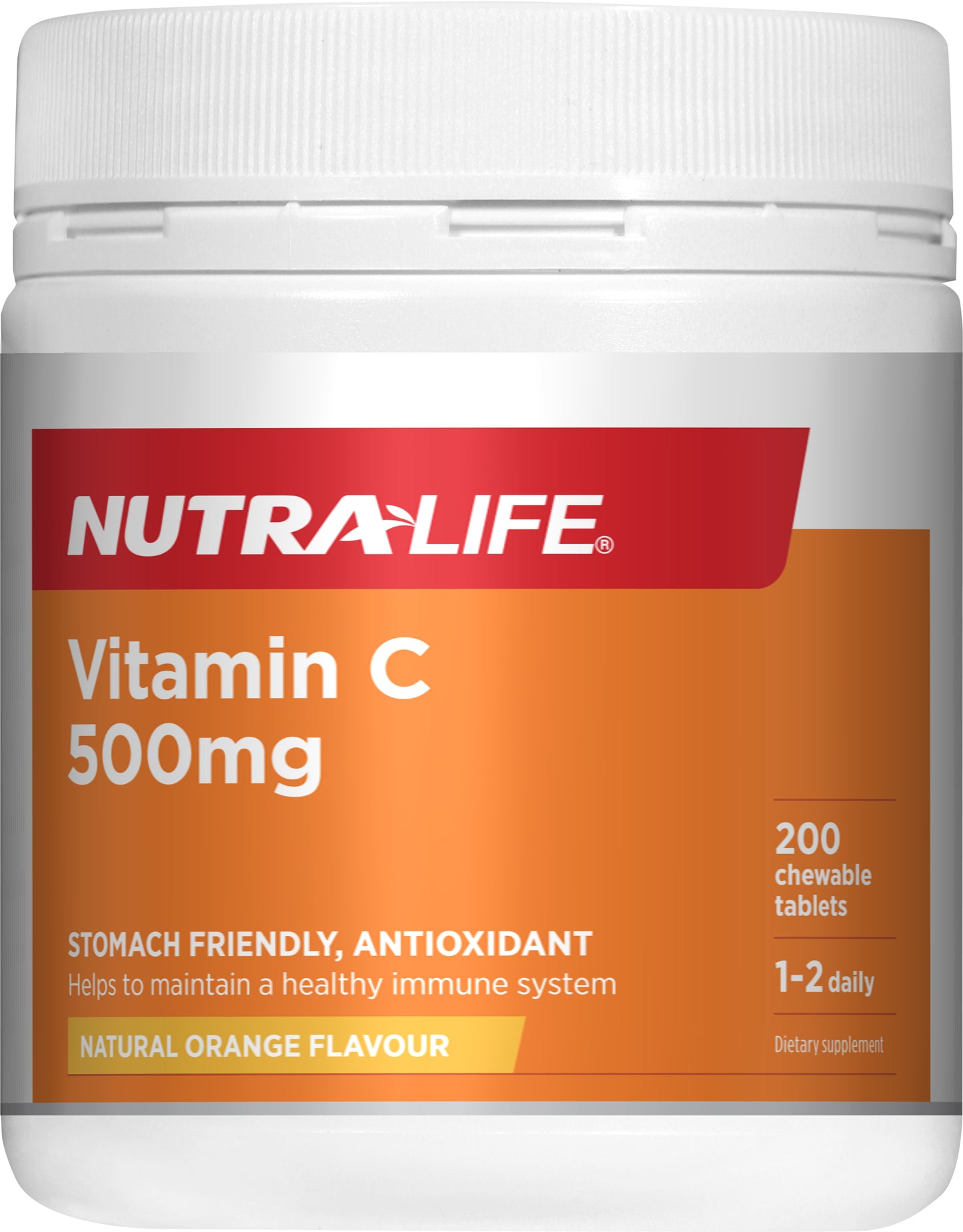 Nutralife Vitamin C 500mg 200 chewable tablets
